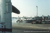 SRN4 The Prince of Wales (GH-2054) destroyed by fire at Dover
